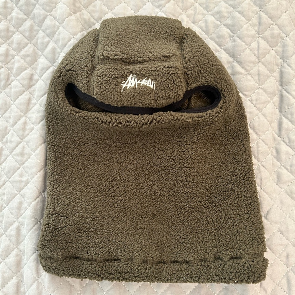 Stussy Khaki Fleece Balaclava